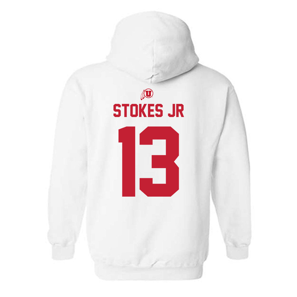 Utah - NCAA Football : Jason Stokes Jr - Classic Shersey Hooded Sweatshirt-1