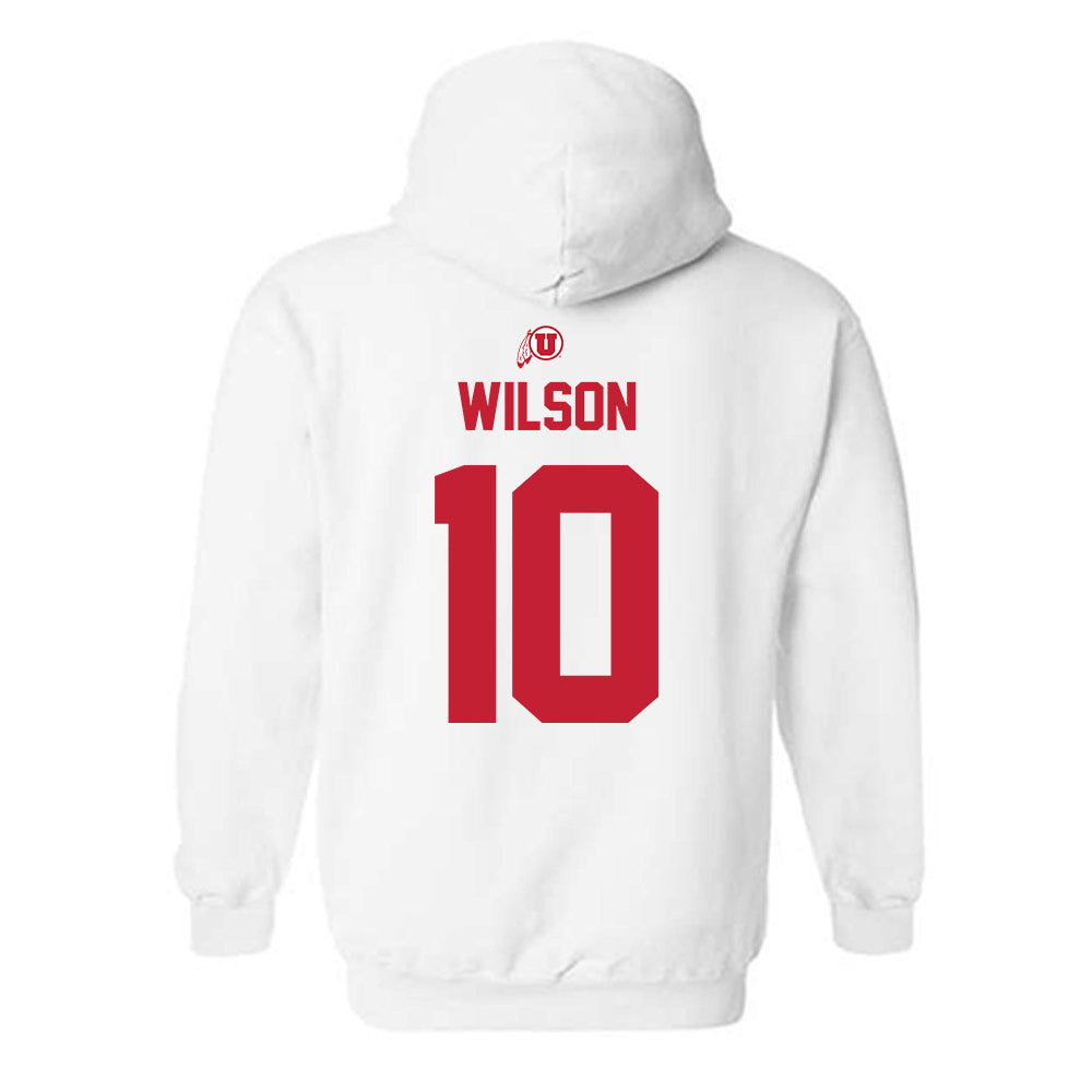 Utah - NCAA Softball : Danika Wilson - Classic Shersey Hooded Sweatshirt-1