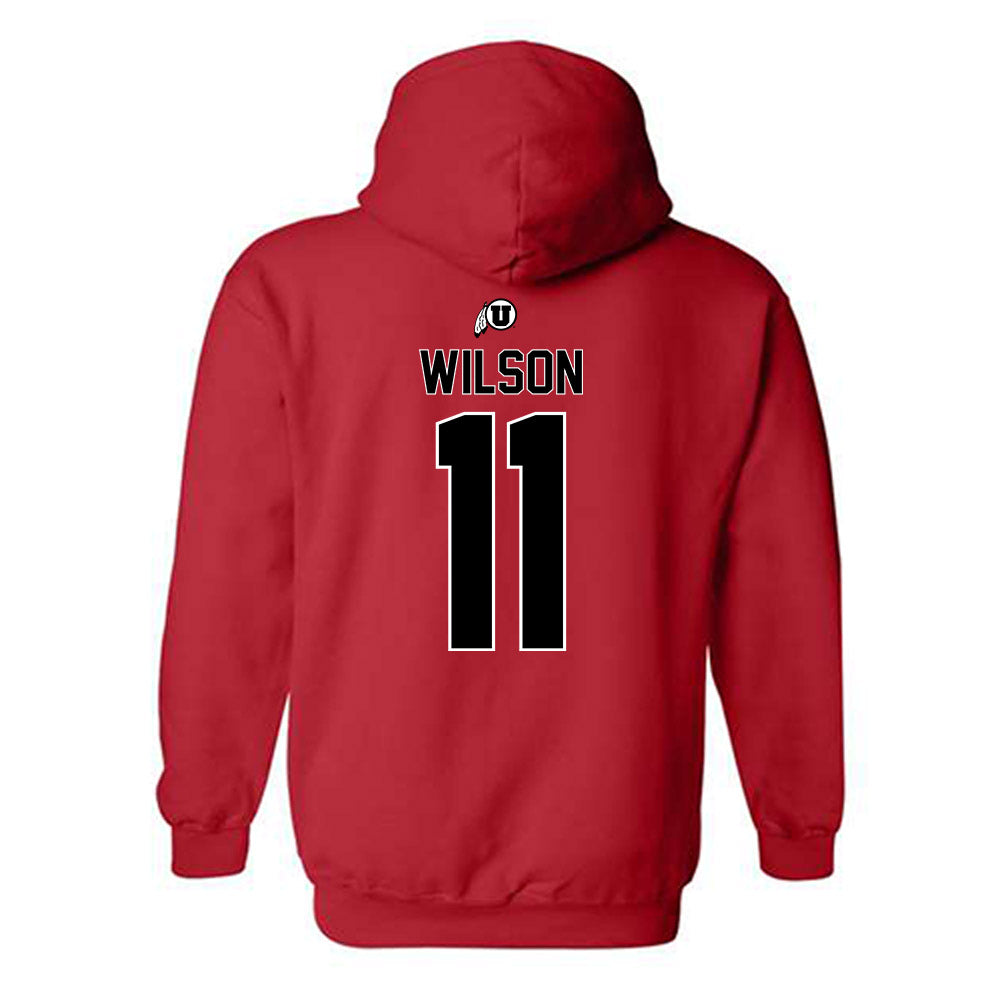 Utah - NCAA Football : Isaac Wilson - Classic Shersey Hooded Sweatshirt-1