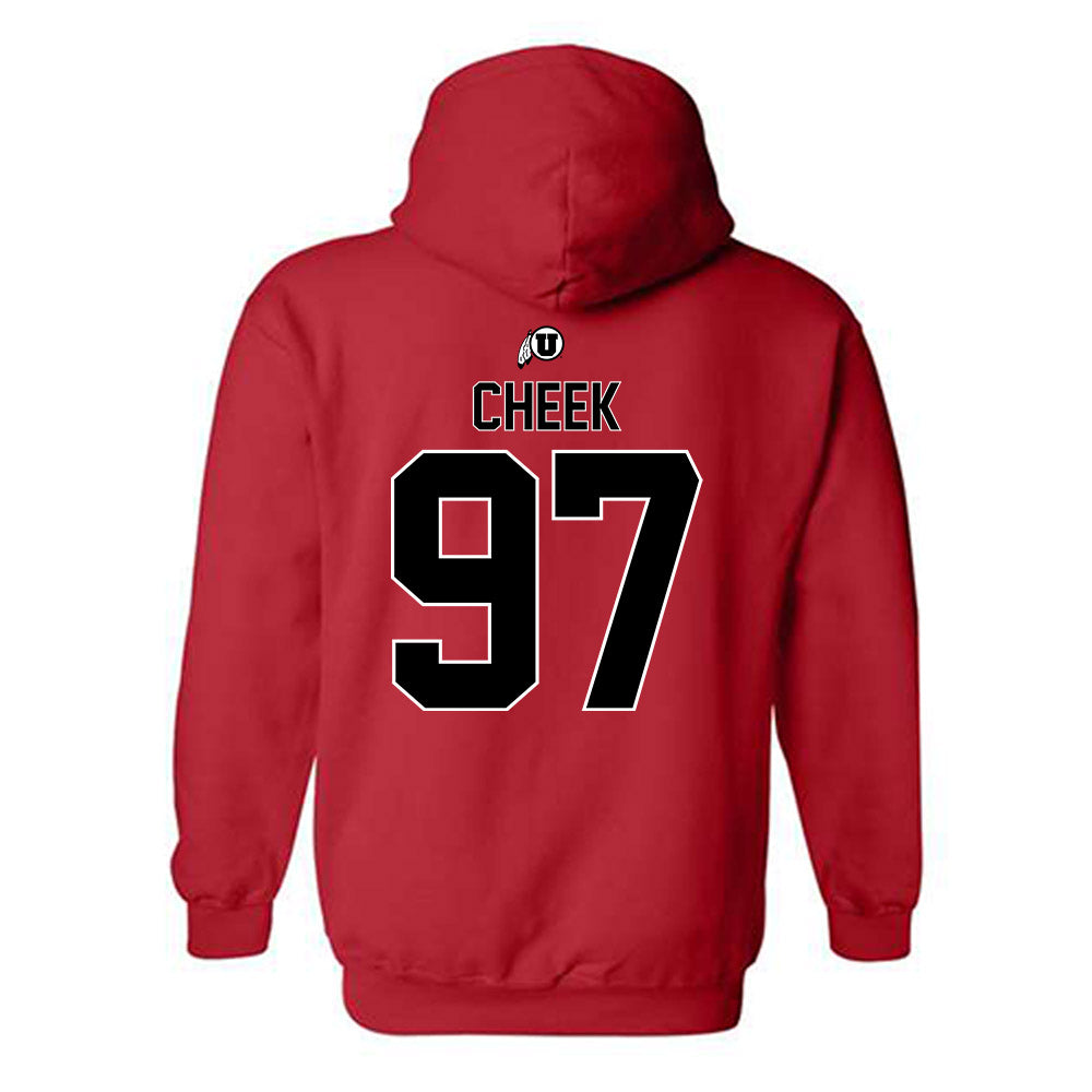 Utah - NCAA Football : Joseph Cheek - Classic Shersey Hooded Sweatshirt-1