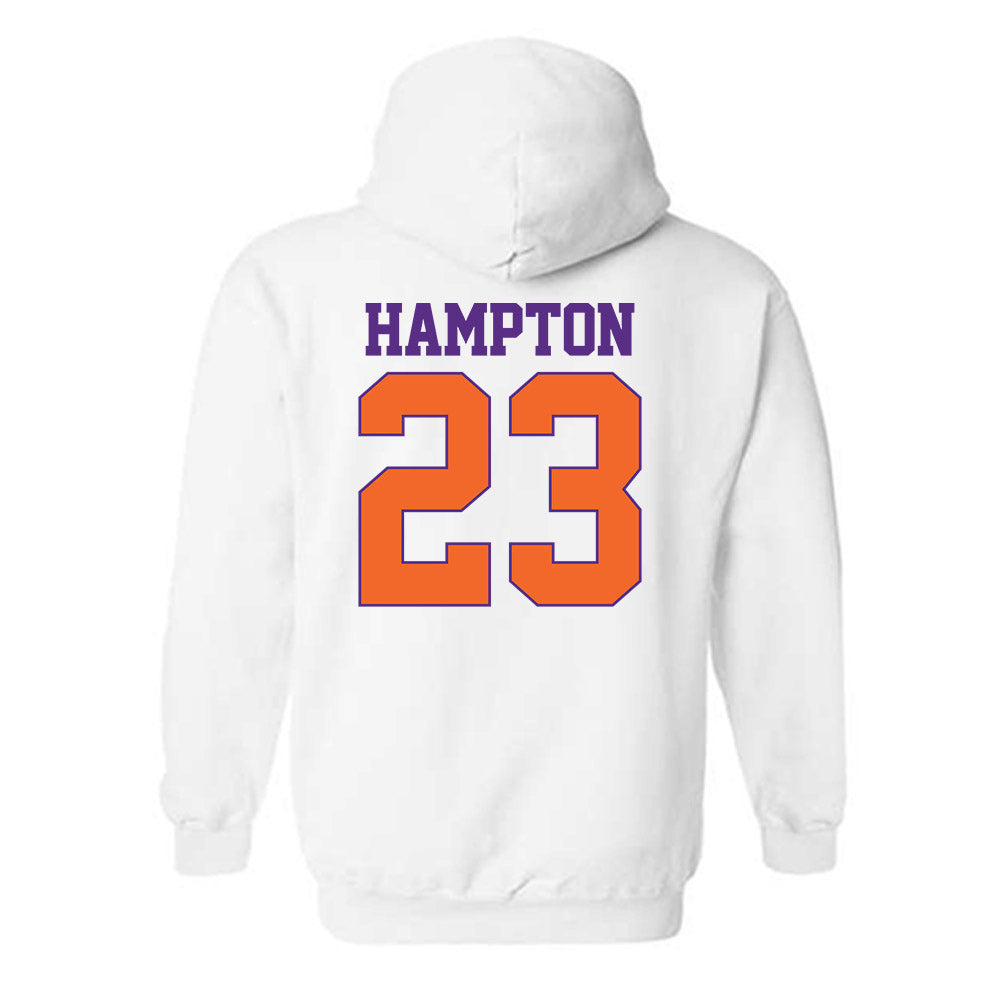 Clemson - NCAA Football : Ashton Hampton - Classic Shersey Hooded Sweatshirt-1