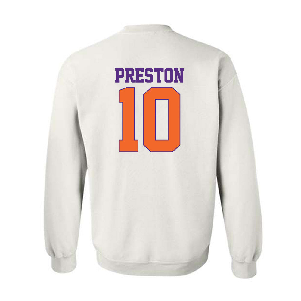 Clemson - NCAA Football : juju preston - Classic Shersey Crewneck Sweatshirt-1