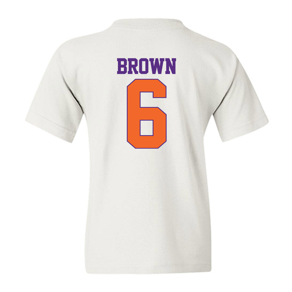 Clemson - NCAA Football : Tyler Brown - Classic Shersey Youth T-Shirt-1