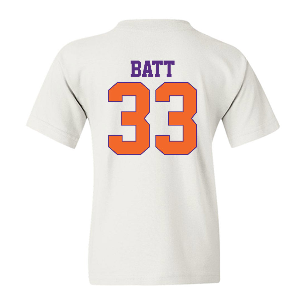 Clemson - NCAA Football : Griffin Batt - Classic Shersey Youth T-Shirt-1