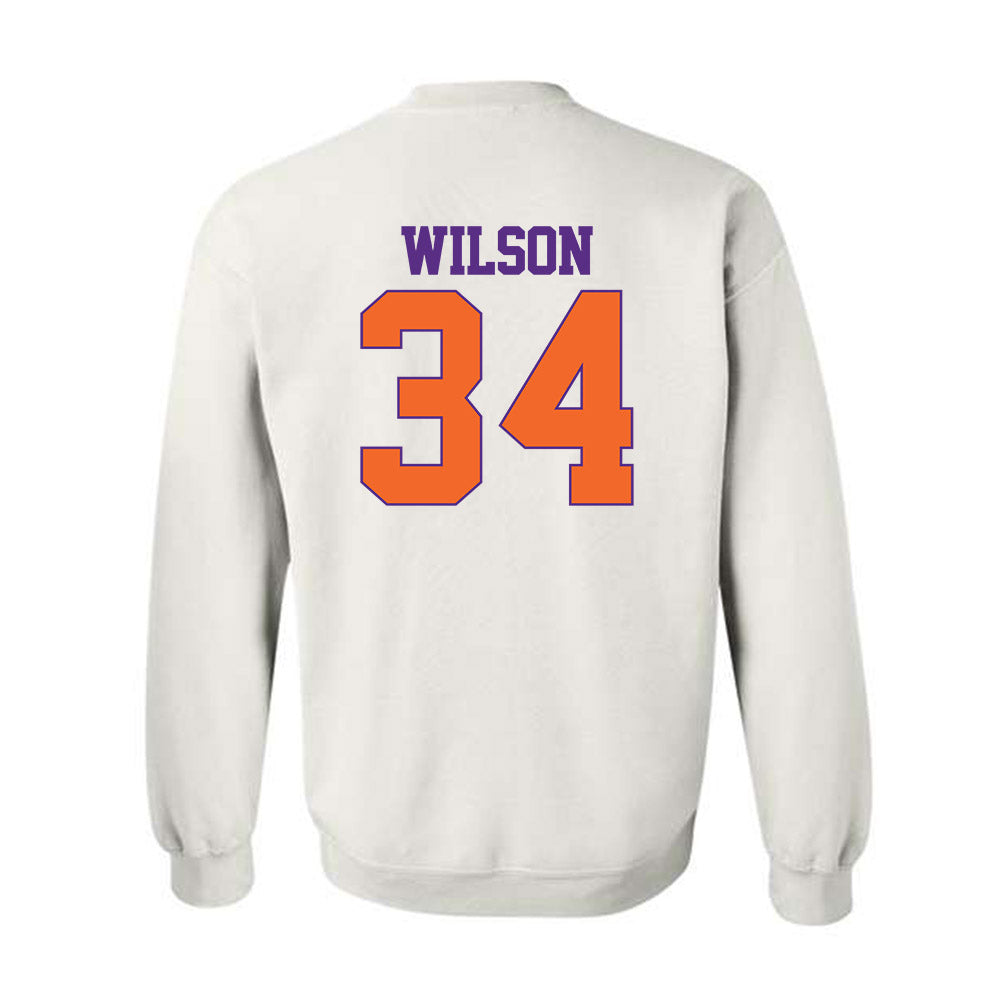 Clemson - NCAA Football : Max Wilson - Classic Shersey Crewneck Sweatshirt-1