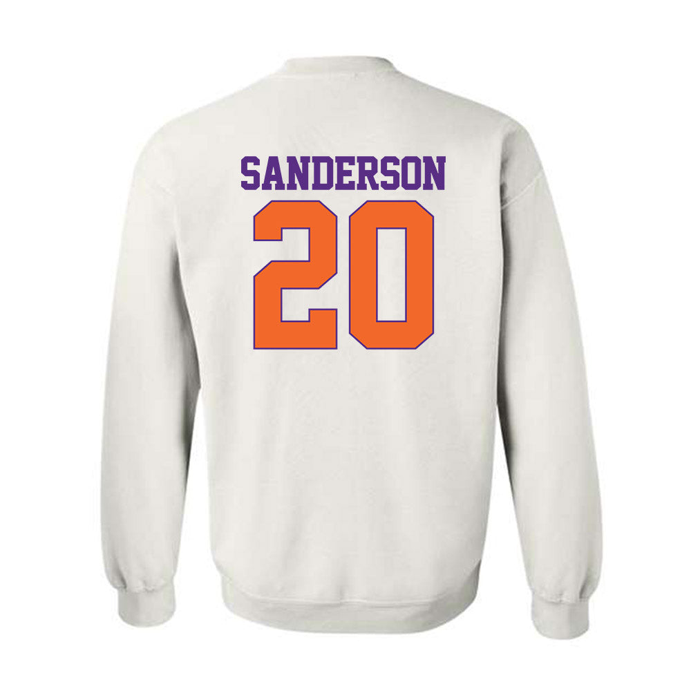 Clemson - NCAA Football : Clark Sanderson - Classic Shersey Crewneck Sweatshirt-1