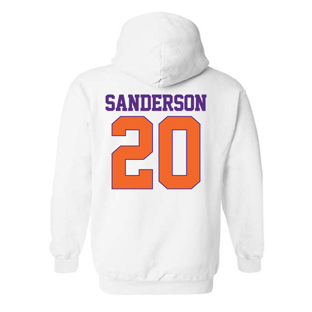 Clemson - NCAA Football : Clark Sanderson - Classic Shersey Hooded Sweatshirt-1