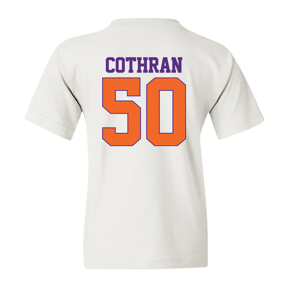 Clemson - NCAA Football : Fletcher Cothran - Classic Shersey Youth T-Shirt-1