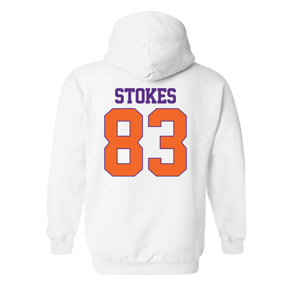Clemson - NCAA Football : Ethan Stokes - Classic Shersey Hooded Sweatshirt-1