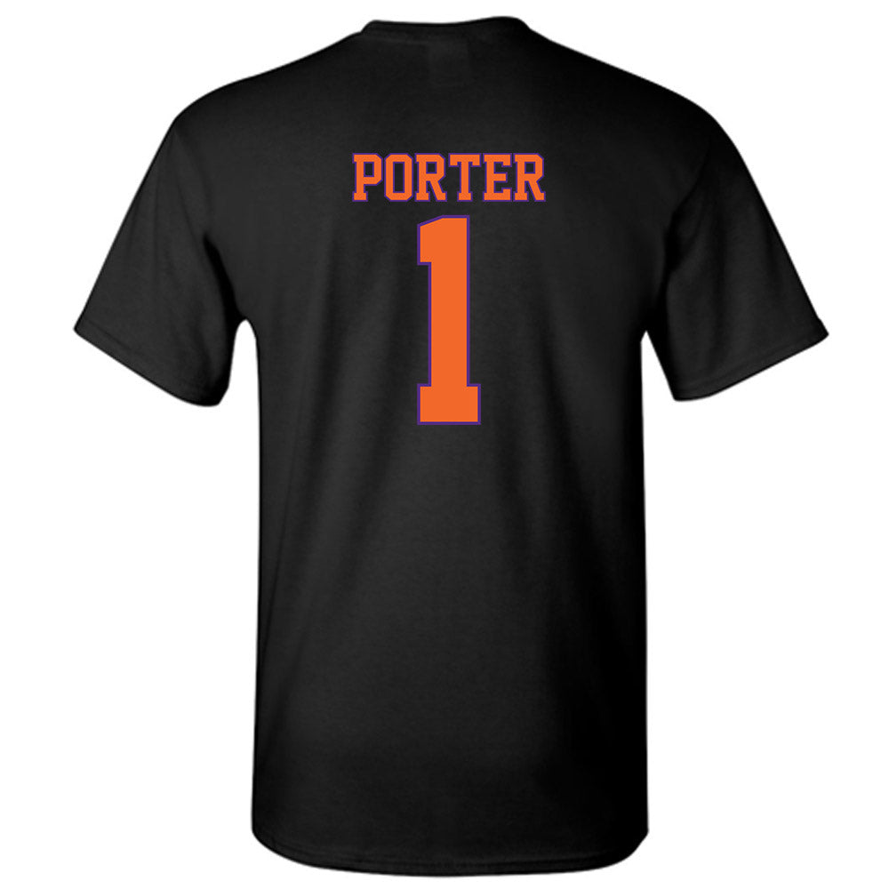 Clemson - NCAA Men's Basketball : Jestin Porter - Classic Shersey T-Shirt-1