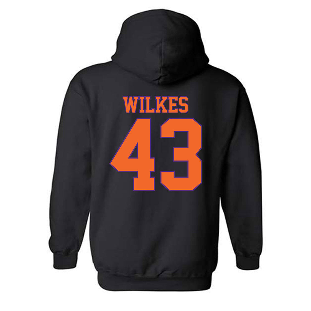 Clemson - NCAA Football : Billy Wilkes - Classic Shersey Hooded Sweatshirt-1