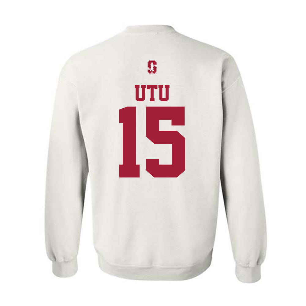 Stanford - NCAA Football : Donte Utu - Classic Shersey Crewneck Sweatshirt-1