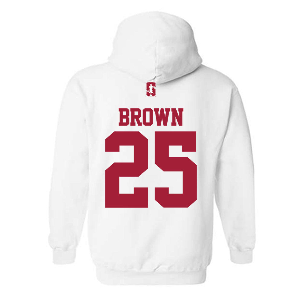 Stanford - NCAA Football : Marcus Brown - Classic Shersey Hooded Sweatshirt-1