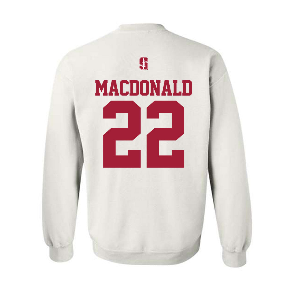 Stanford - NCAA Baseball : Cort MacDonald - Classic Shersey Crewneck Sweatshirt-1
