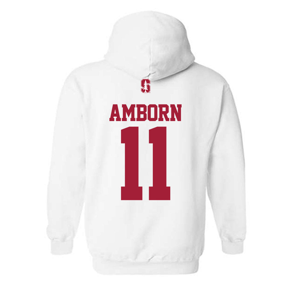 Stanford - NCAA Women's Basketball : Carly Amborn - Classic Shersey Hooded Sweatshirt-1