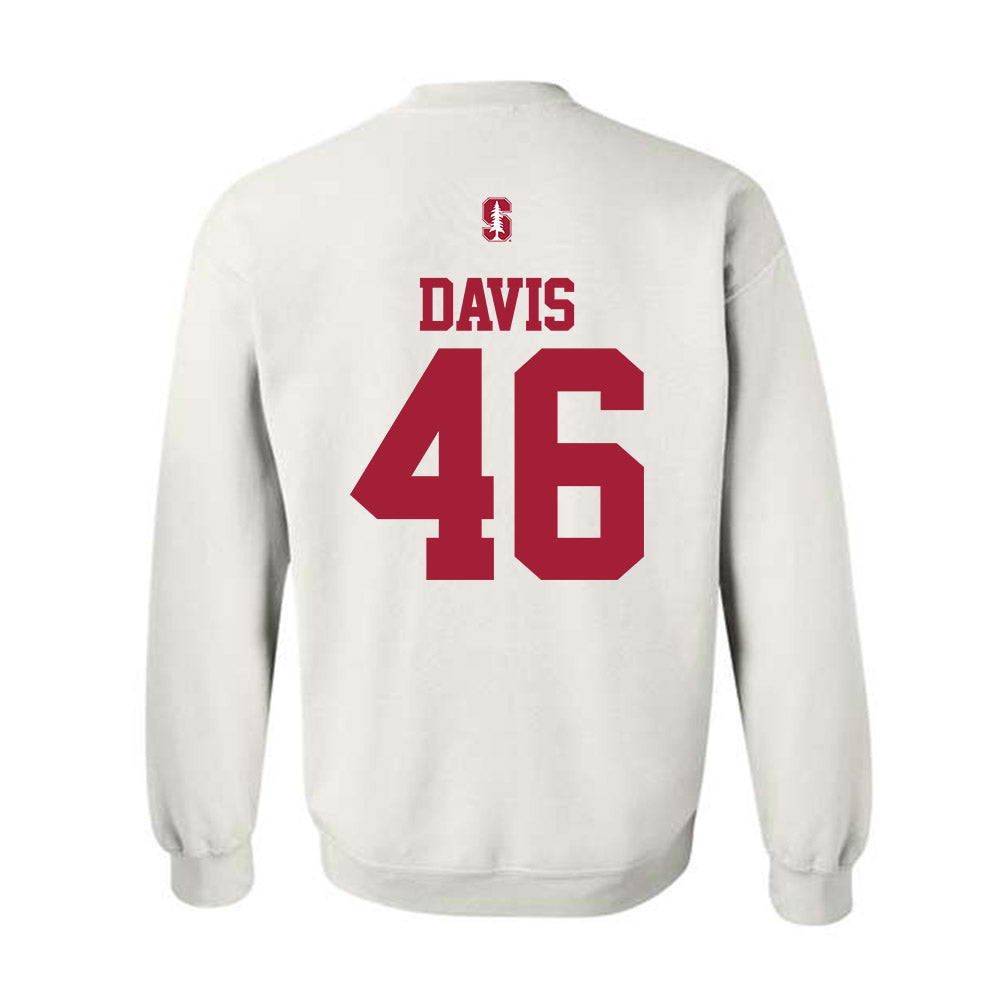 Stanford - NCAA Football : Carter Davis - Classic Shersey Crewneck Sweatshirt-1