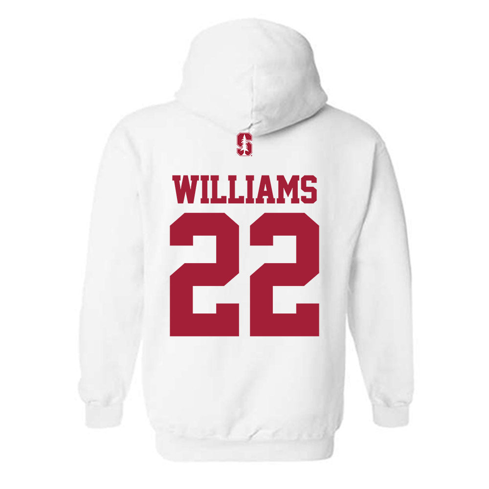 Stanford - NCAA Women's Lacrosse : Peep Williams - Classic Shersey Hooded Sweatshirt-1