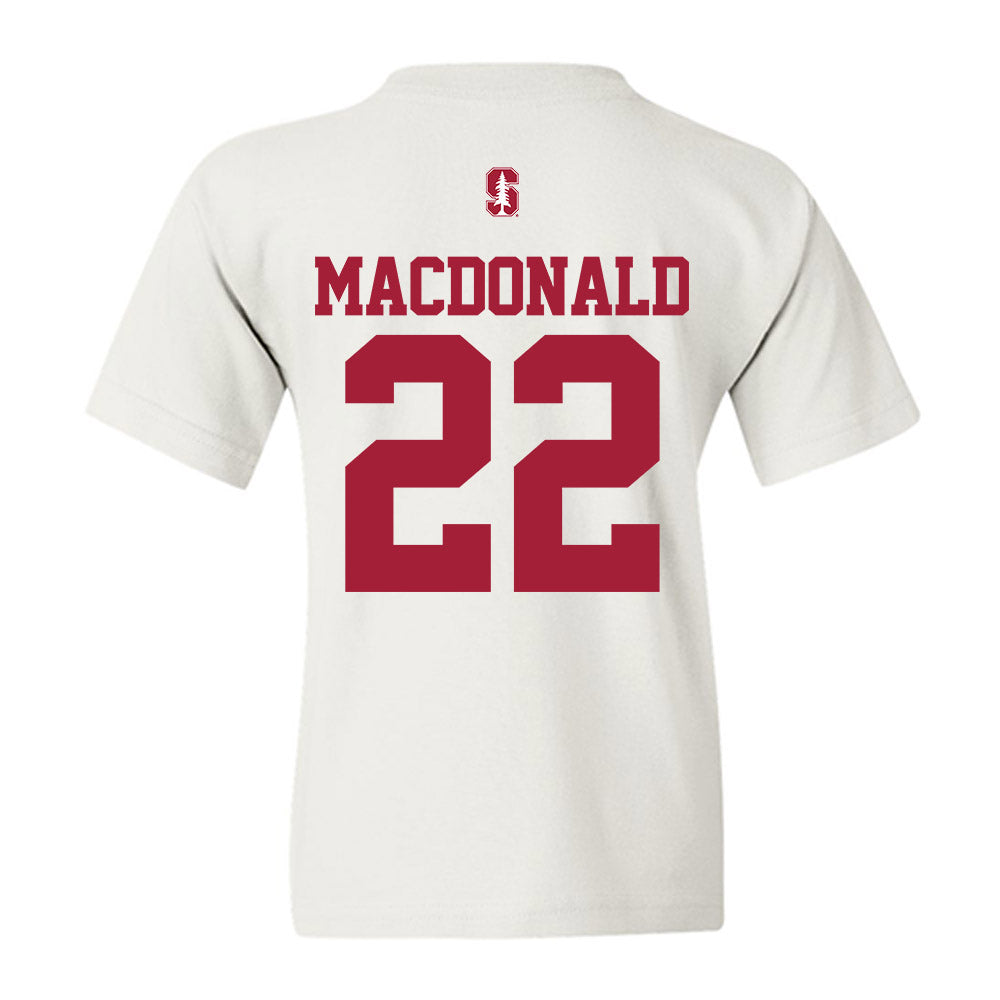 Stanford - NCAA Baseball : Cort MacDonald - Classic Shersey Youth T-Shirt-1
