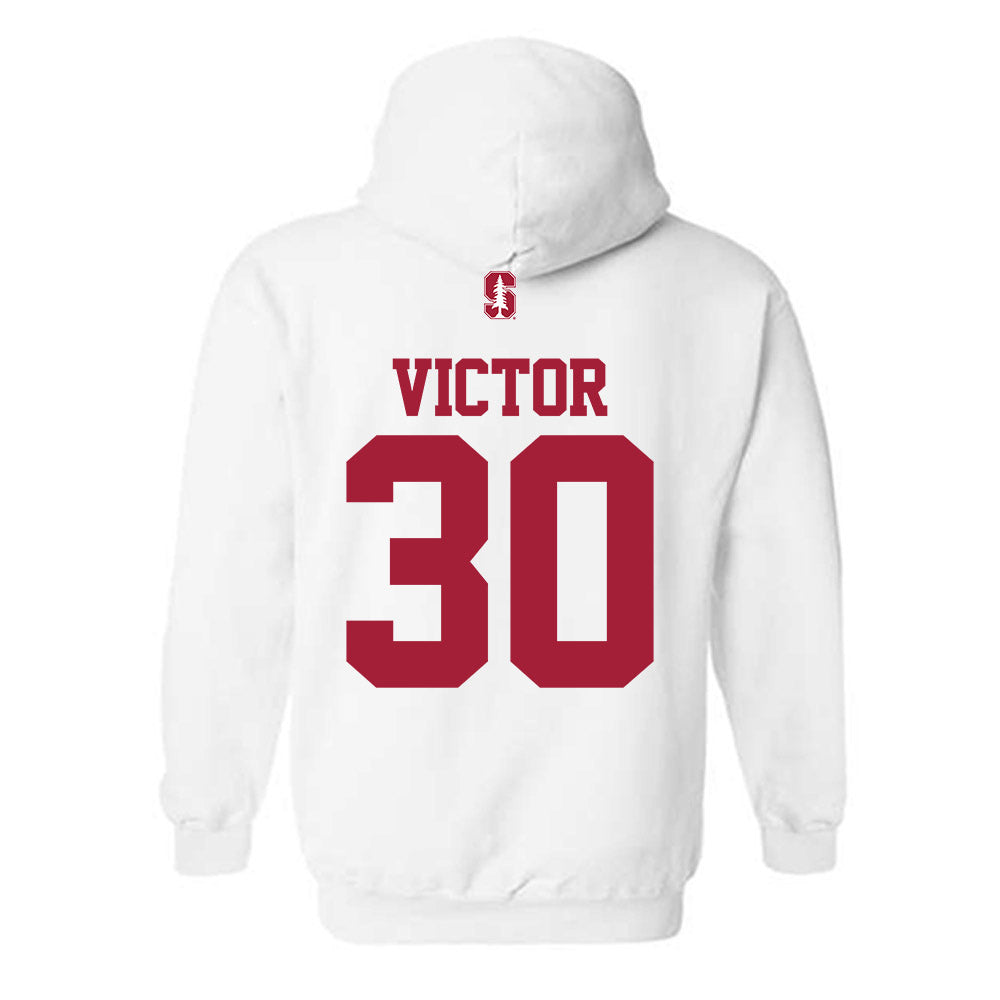 Stanford - NCAA Men's Soccer : Jordan Victor - Classic Shersey Hooded Sweatshirt-1