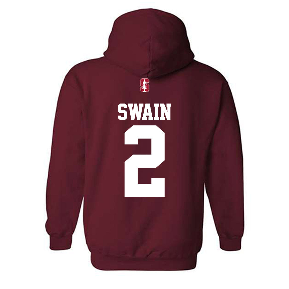 Stanford - NCAA Women's Basketball : Hailee Swain - Classic Shersey Hooded Sweatshirt-1