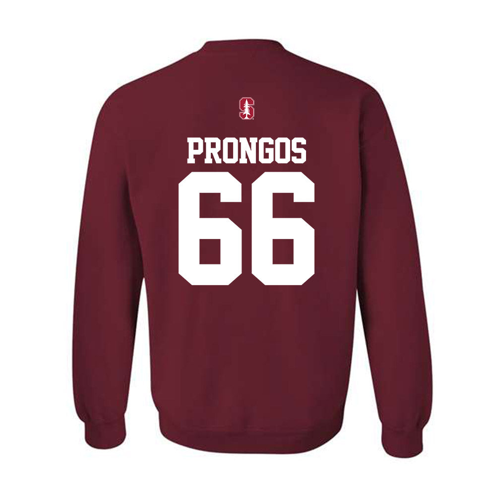 Stanford - NCAA Football : Niki Prongos - Classic Shersey Crewneck Sweatshirt-1