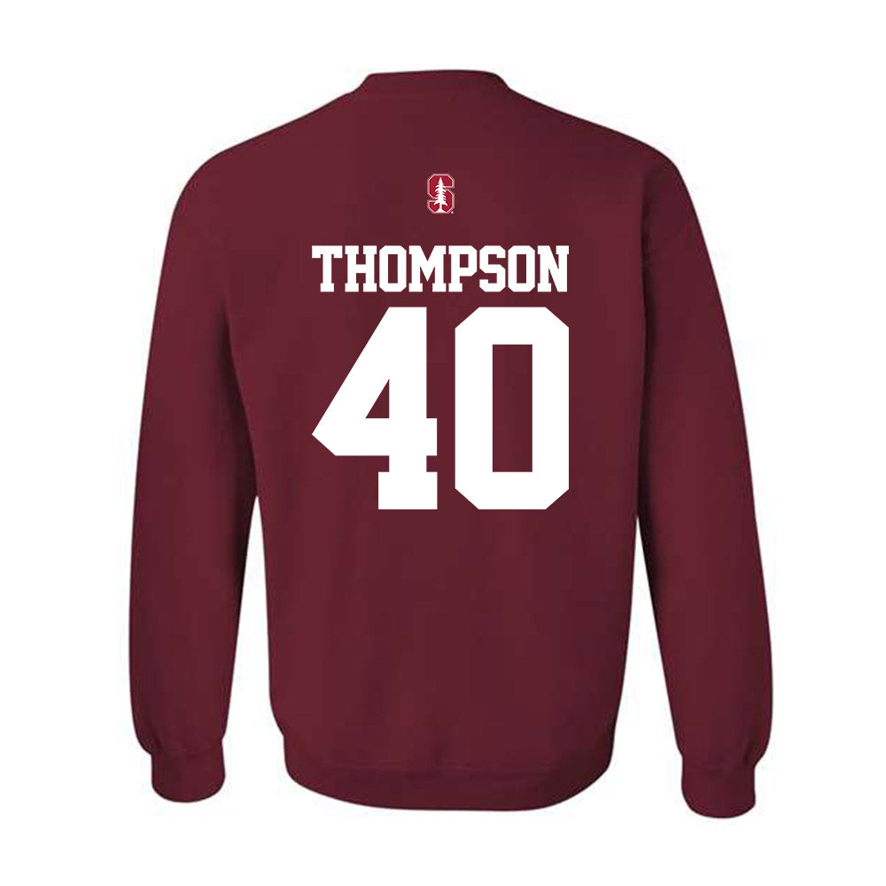 Stanford - NCAA Football : Jason Thompson - Classic Shersey Crewneck Sweatshirt-1