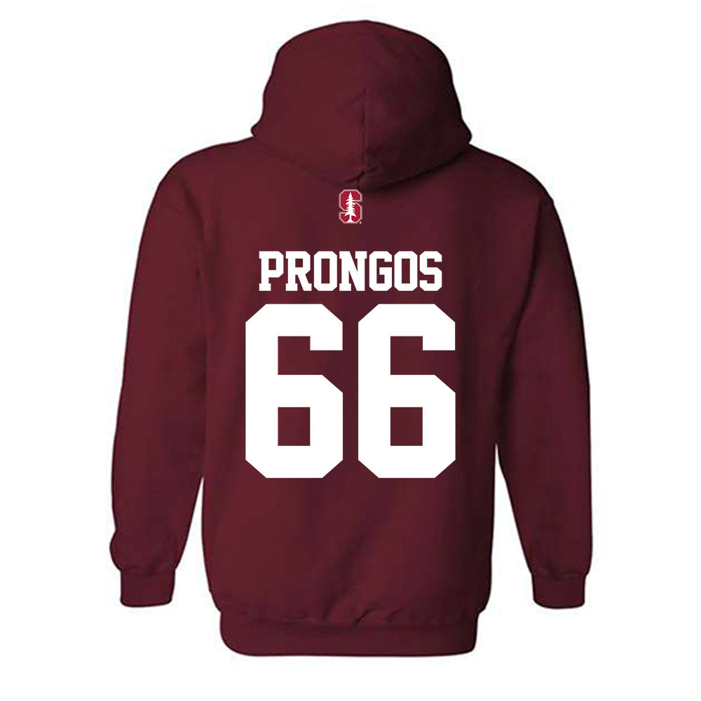 Stanford - NCAA Football : Niki Prongos - Classic Shersey Hooded Sweatshirt-1