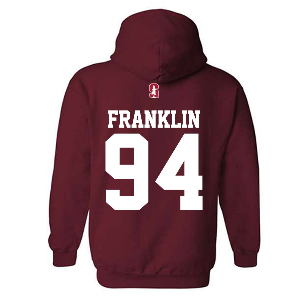 Stanford - NCAA Football : Anthony Franklin - Classic Shersey Hooded Sweatshirt-1