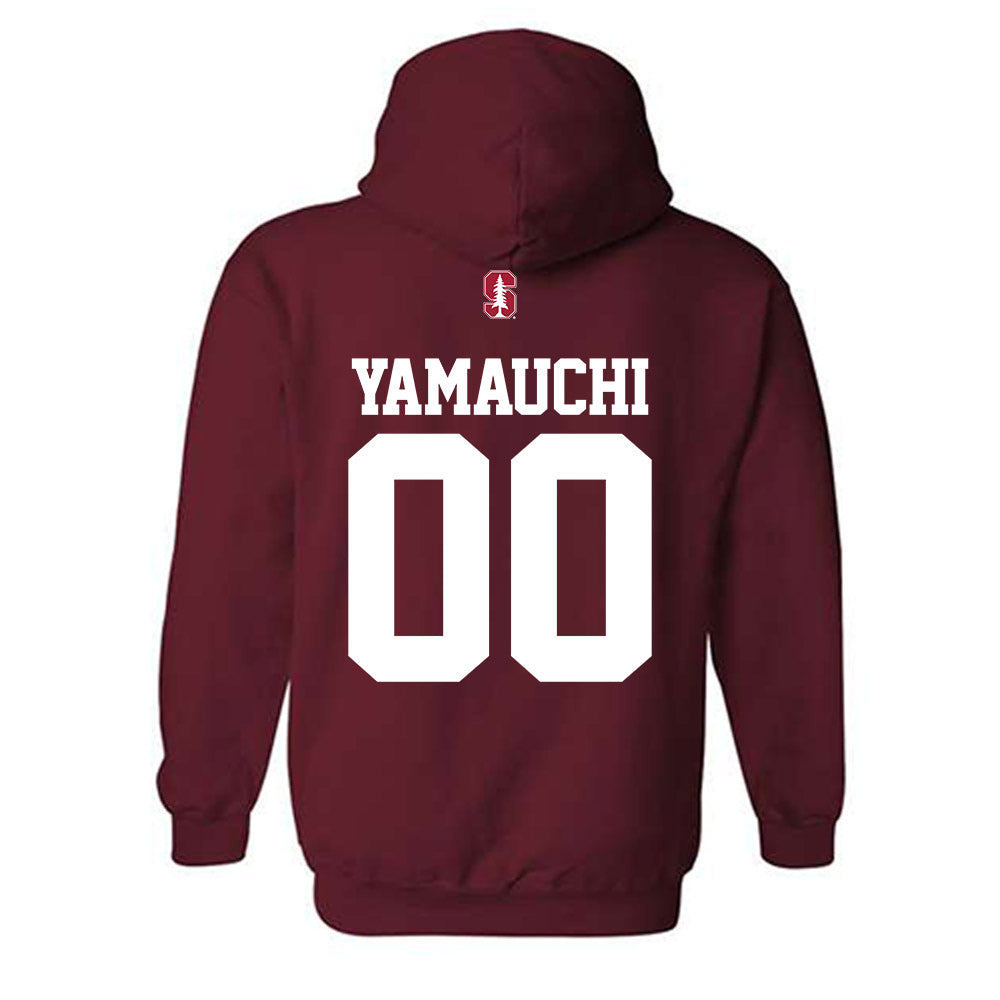 Stanford - NCAA Football : Zak Yamauchi - Classic Shersey Hooded Sweatshirt-1