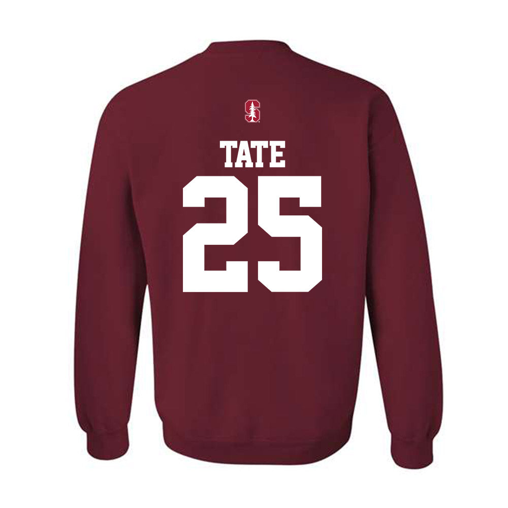Stanford - NCAA Football : Bo Tate - Classic Shersey Crewneck Sweatshirt-1