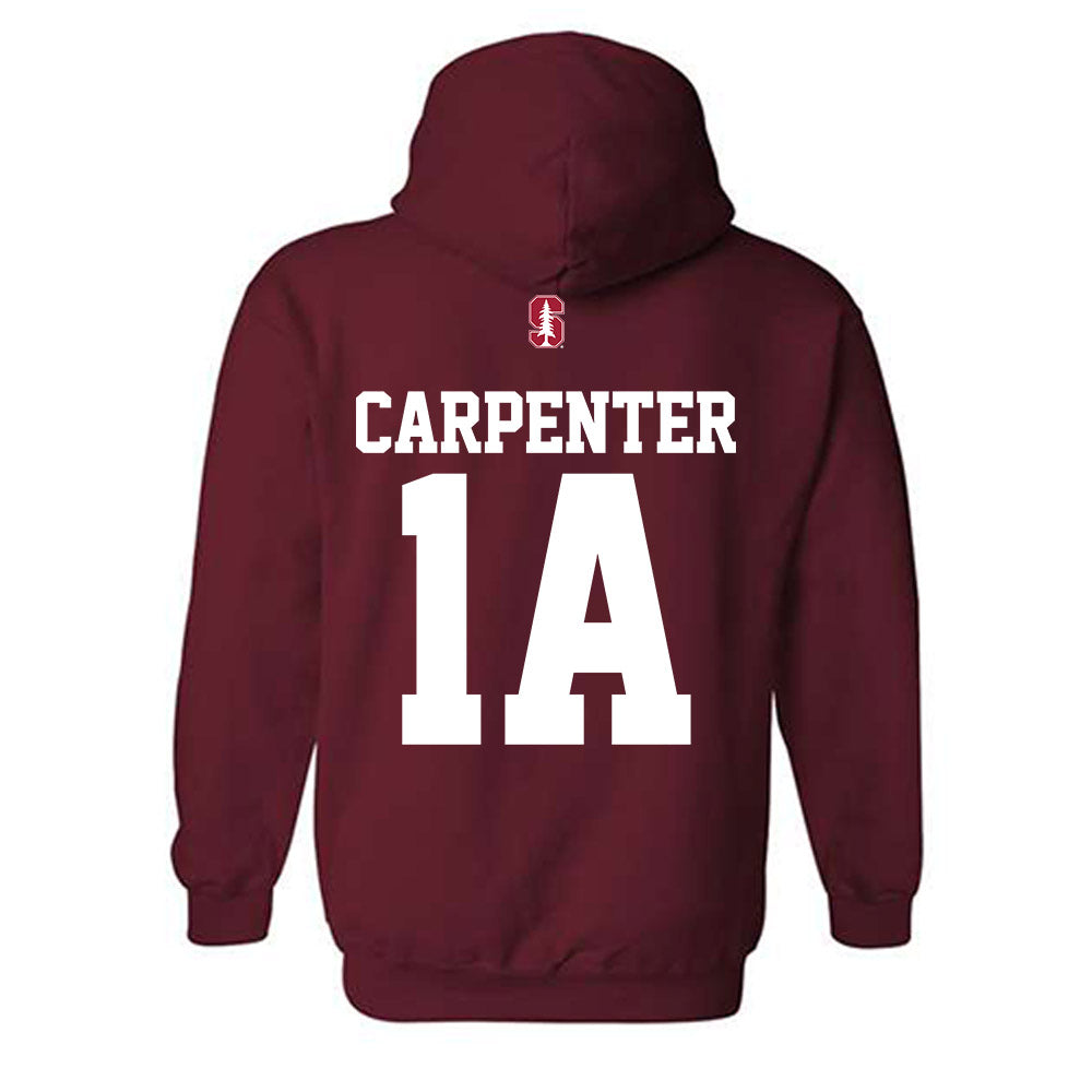 Stanford - NCAA Women's Water Polo : Christine Carpenter - Classic Shersey Hooded Sweatshirt-1
