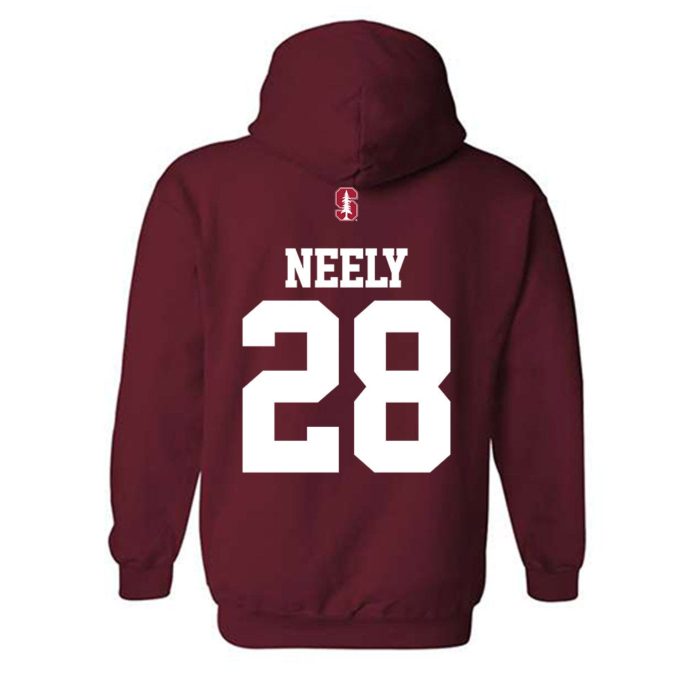 Stanford - NCAA Football : Sam Neely - Classic Shersey Hooded Sweatshirt-1