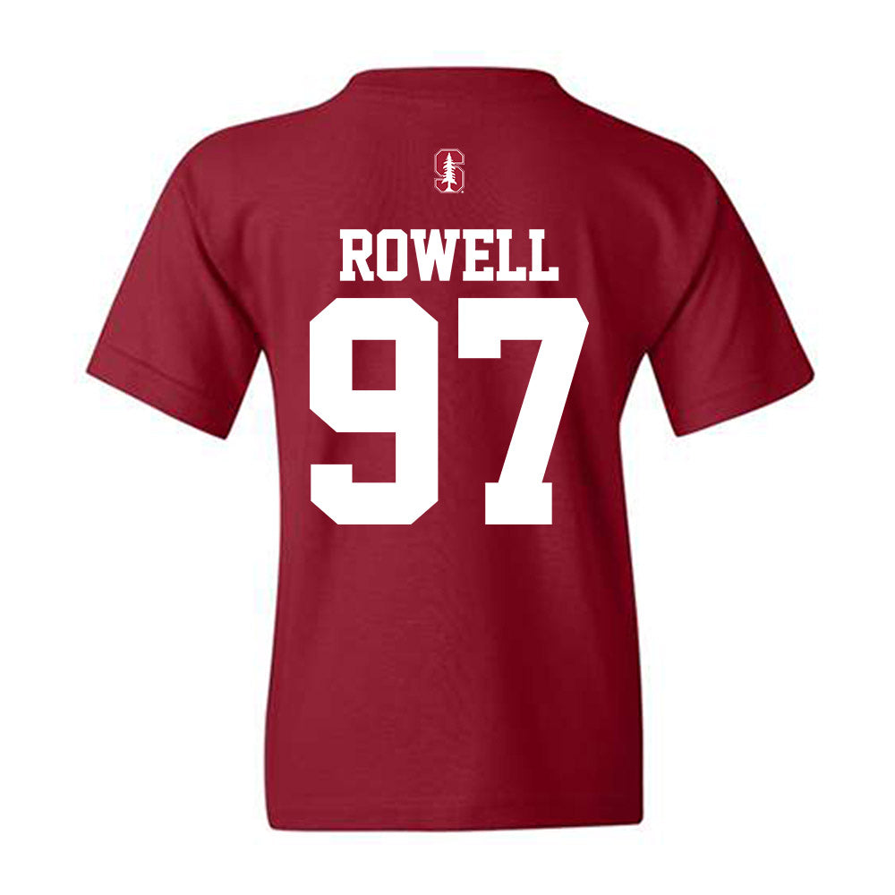 Stanford - NCAA Football : Zach Rowell - Classic Shersey Youth T-Shirt-1