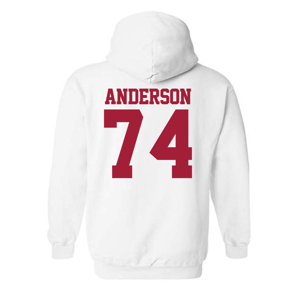 Stanford - NCAA Football : Fisher Anderson - Classic Shersey Hooded Sweatshirt-1