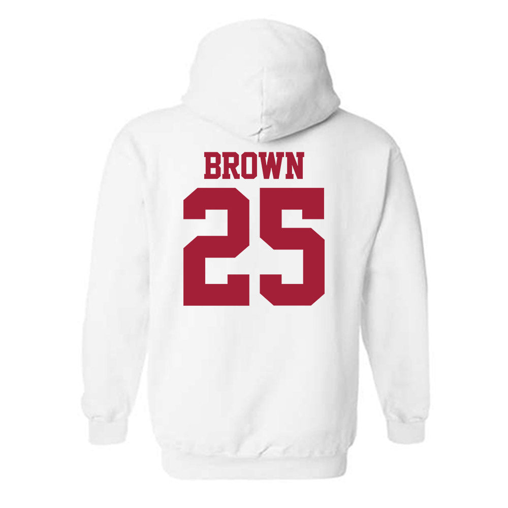 Stanford - NCAA Football : Marcus Brown - Classic Shersey Hooded Sweatshirt-1