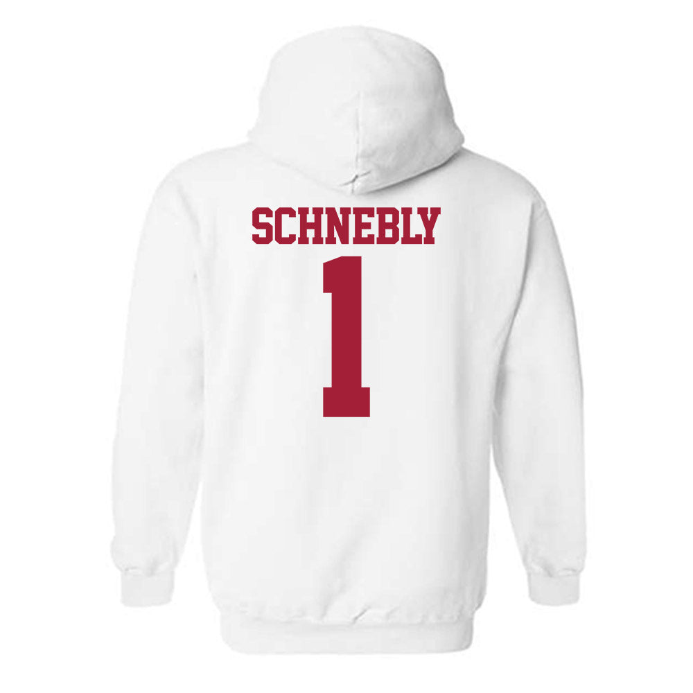 Stanford - NCAA Men's Soccer : Rowan Schnebly - Classic Shersey Hooded Sweatshirt-1