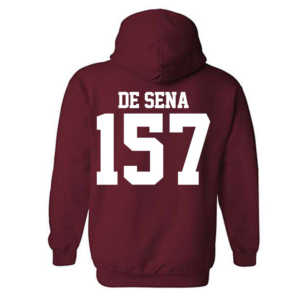 Stanford - NCAA Wrestling : Jack De Sena - Classic Shersey Hooded Sweatshirt-1