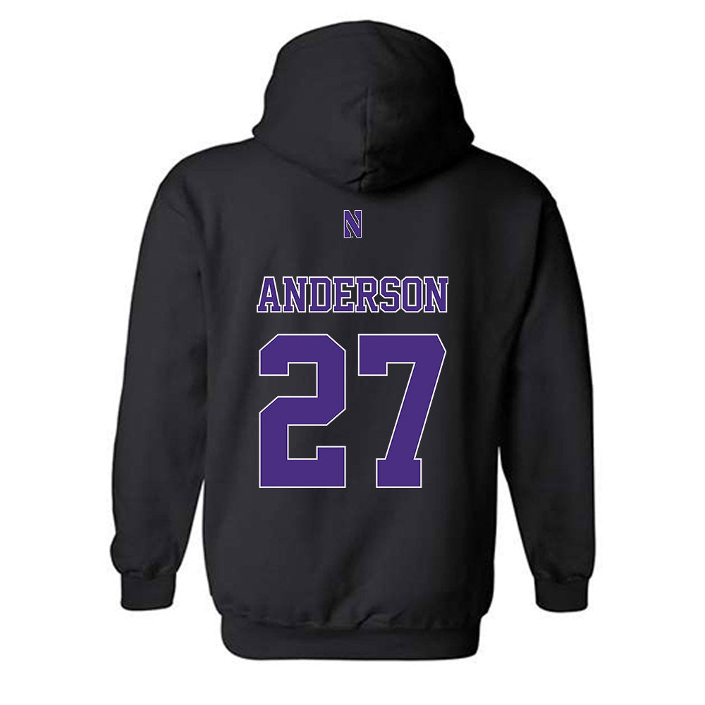 Northwestern - NCAA Football : Daniel Anderson - Classic Shersey Hooded Sweatshirt-1