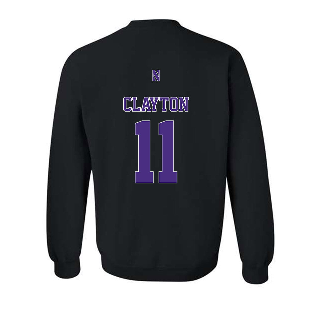 Northwestern - NCAA Men's Basketball : Jordan Clayton - Classic Shersey Crewneck Sweatshirt