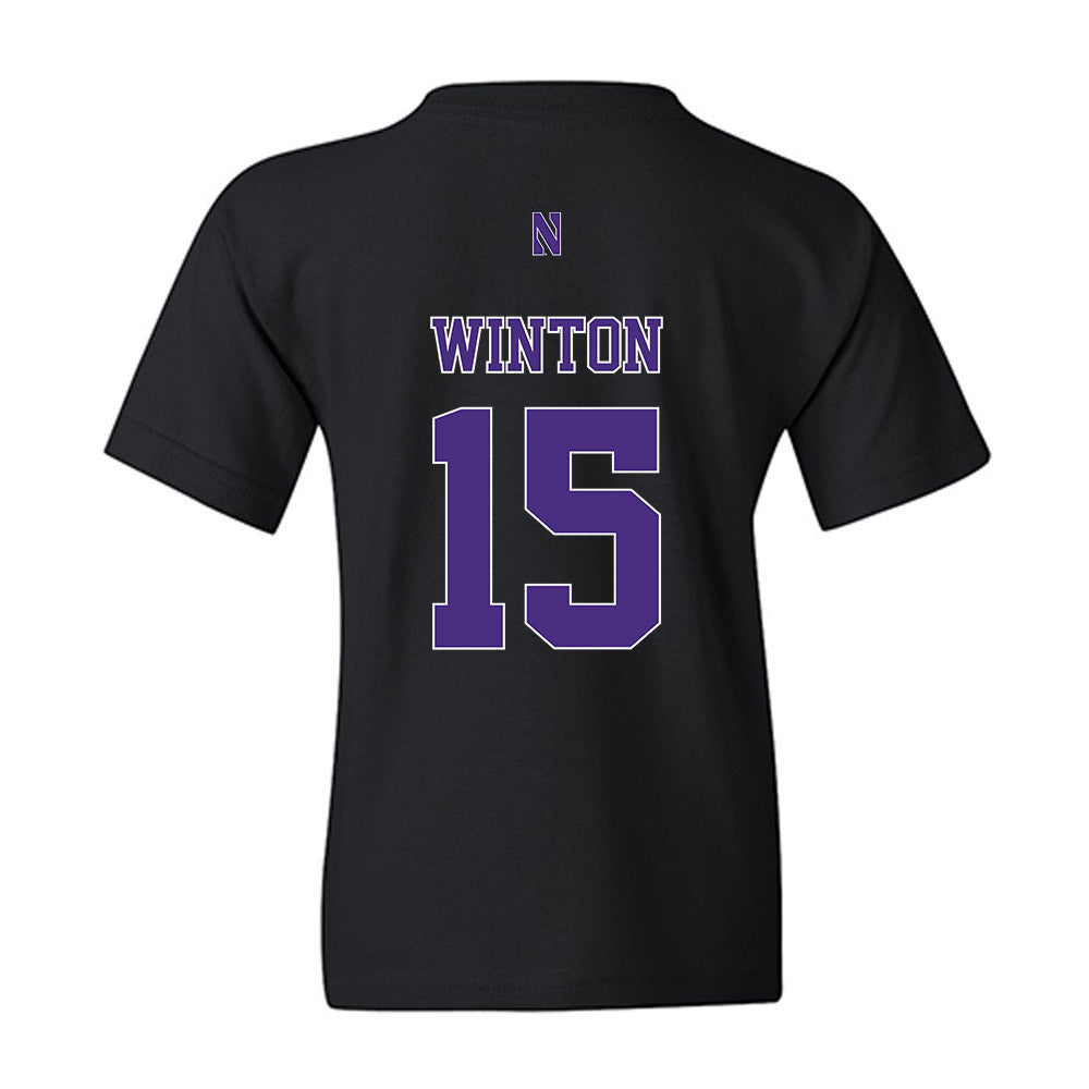 Northwestern - NCAA Football : Sean Winton - Classic Shersey Youth T-Shirt-1