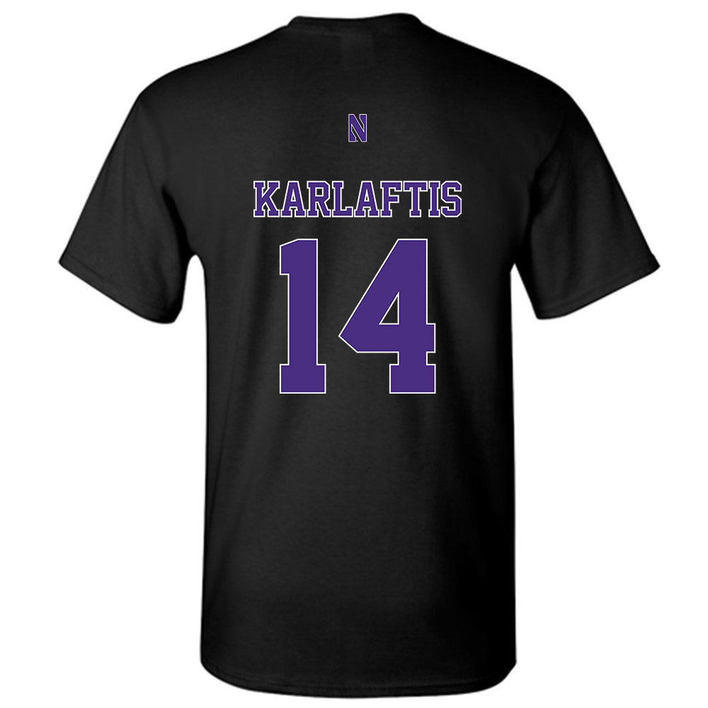 Northwestern - NCAA Football : Yannis Karlaftis - Classic Shersey T-Shirt-1