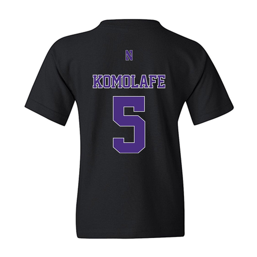 Northwestern - NCAA Football : Caleb Komolafe - Classic Shersey Youth T-Shirt-1