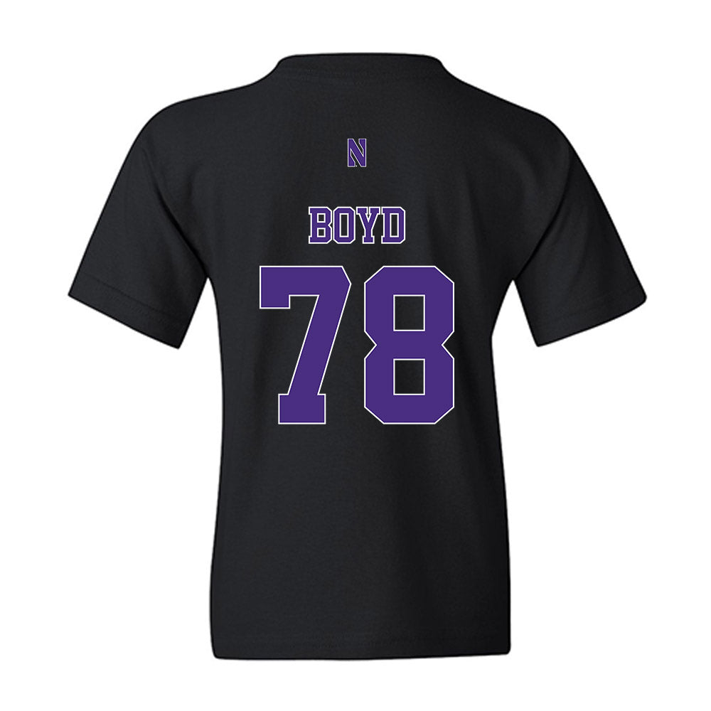 Northwestern - NCAA Football : Trey Boyd - Classic Shersey Youth T-Shirt-1