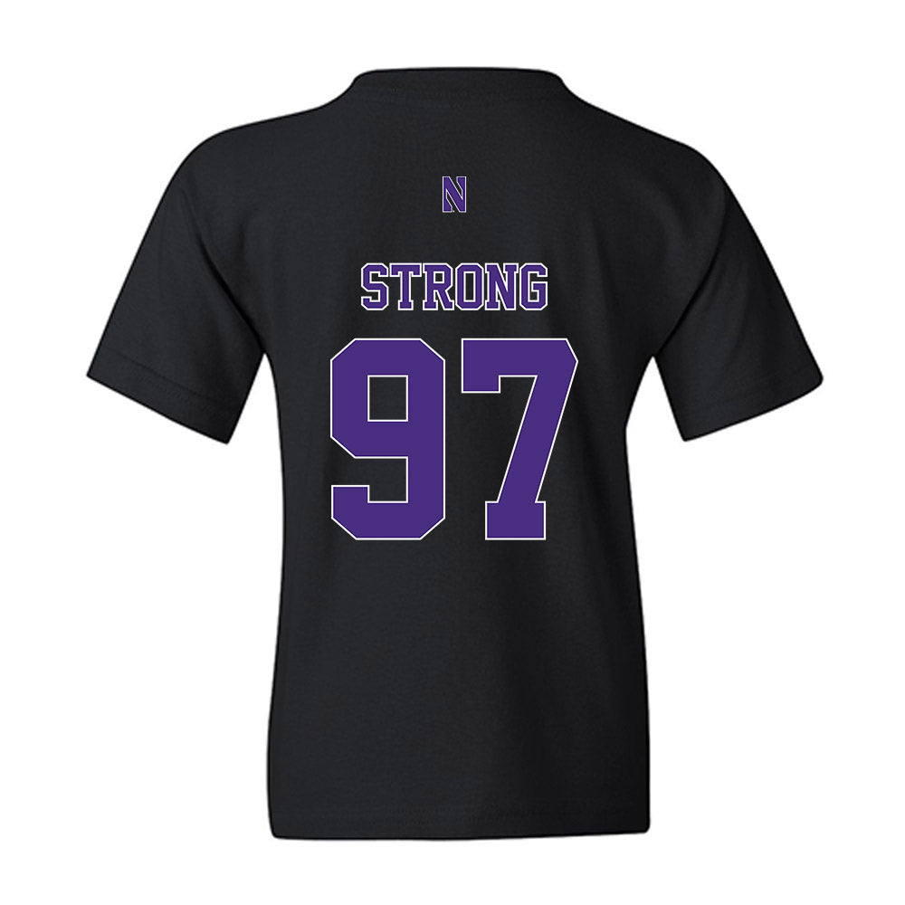 Northwestern - NCAA Football : Braxton Strong - Classic Shersey Youth T-Shirt-1