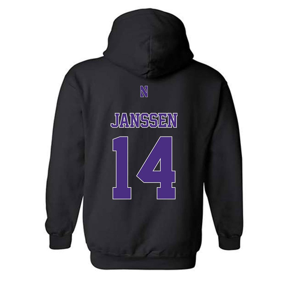 Northwestern - NCAA Women's Field Hockey : Kate Janssen - Classic Shersey Hooded Sweatshirt-1