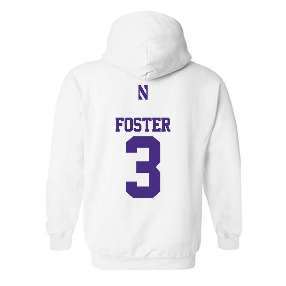 Northwestern - NCAA Women's Lacrosse : Aditi Foster - Classic Shersey Hooded Sweatshirt-1