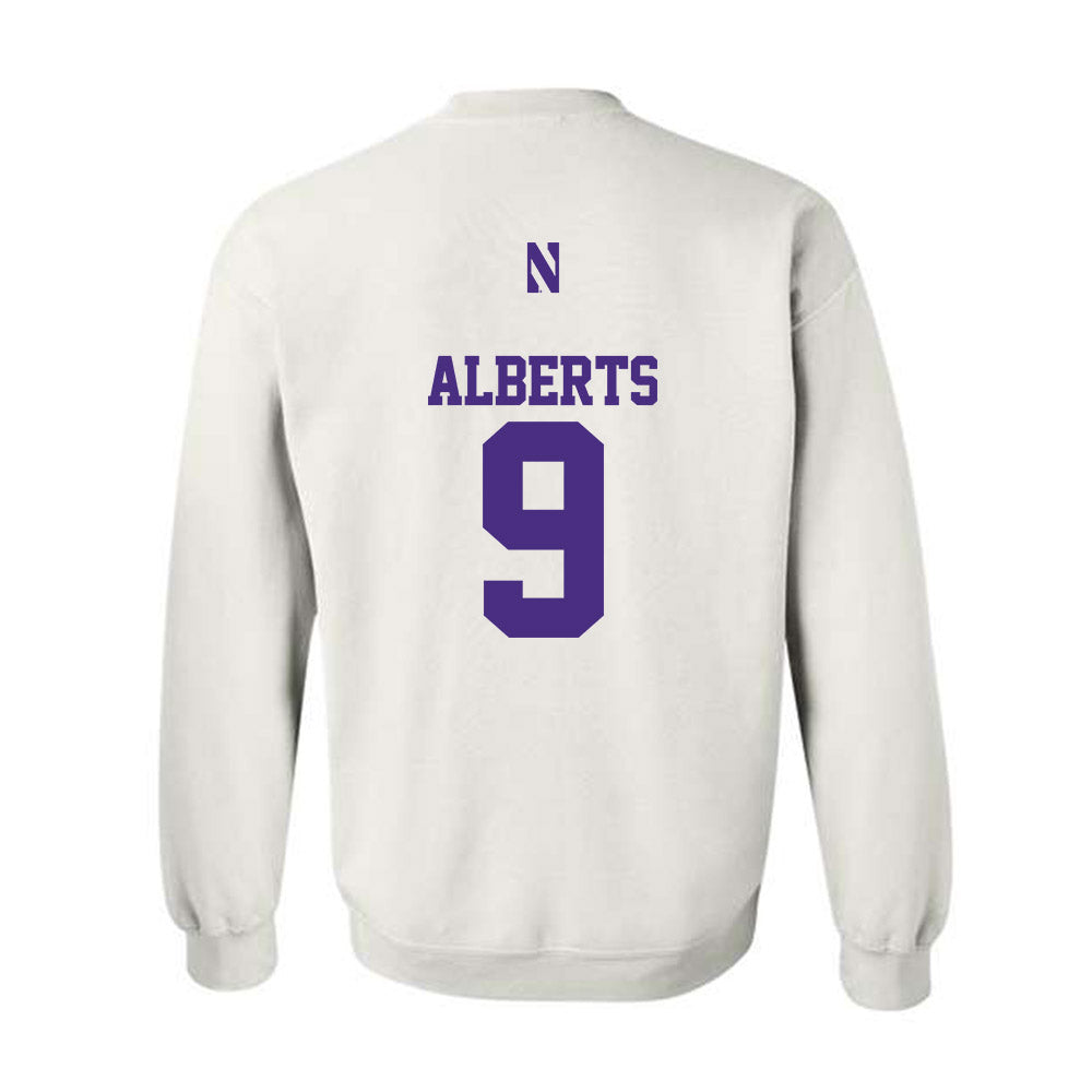 Northwestern - NCAA Women's Soccer : Audrey Alberts - Classic Shersey Crewneck Sweatshirt-1