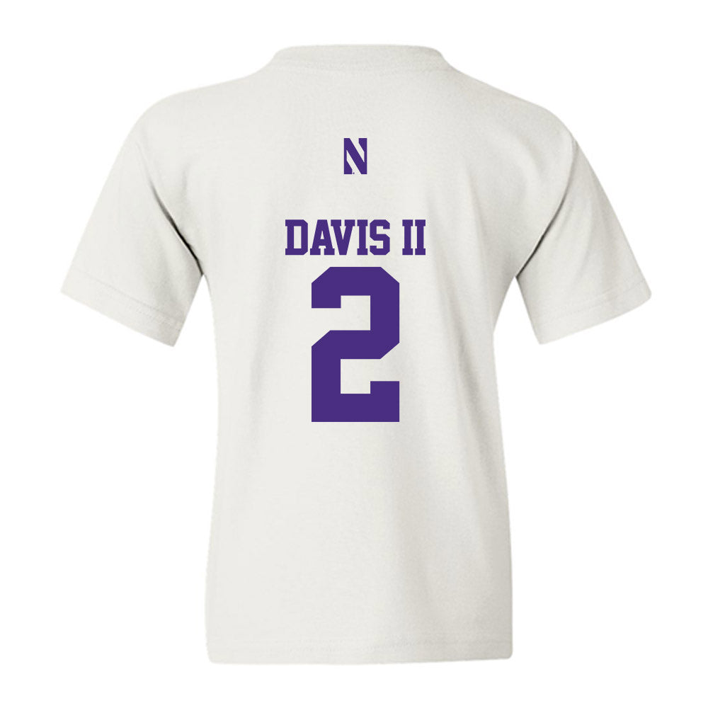 Northwestern - NCAA Football : Fred Davis II - Classic Shersey Youth T-Shirt-1