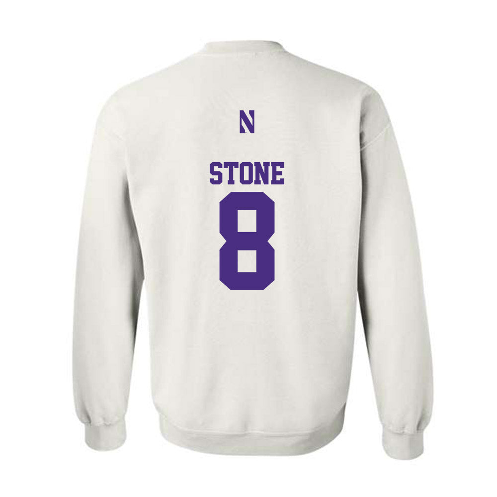 Northwestern - NCAA Football : Preston Stone - Classic Shersey Crewneck Sweatshirt-1