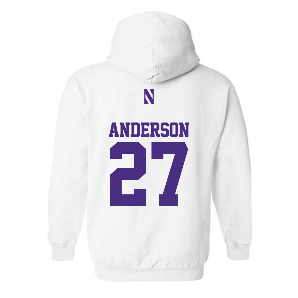 Northwestern - NCAA Football : Daniel Anderson - Classic Shersey Hooded Sweatshirt-1